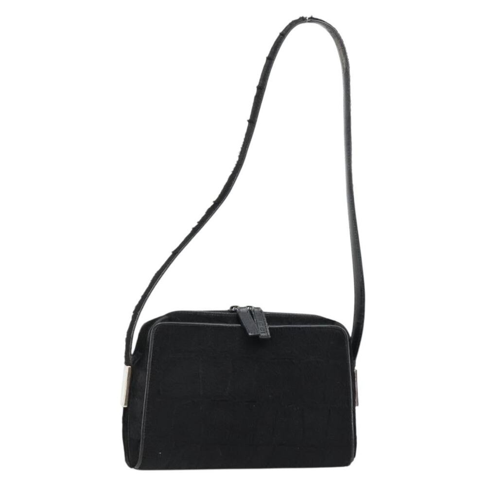 Gucci Leather Harako Shoulder Bag Black